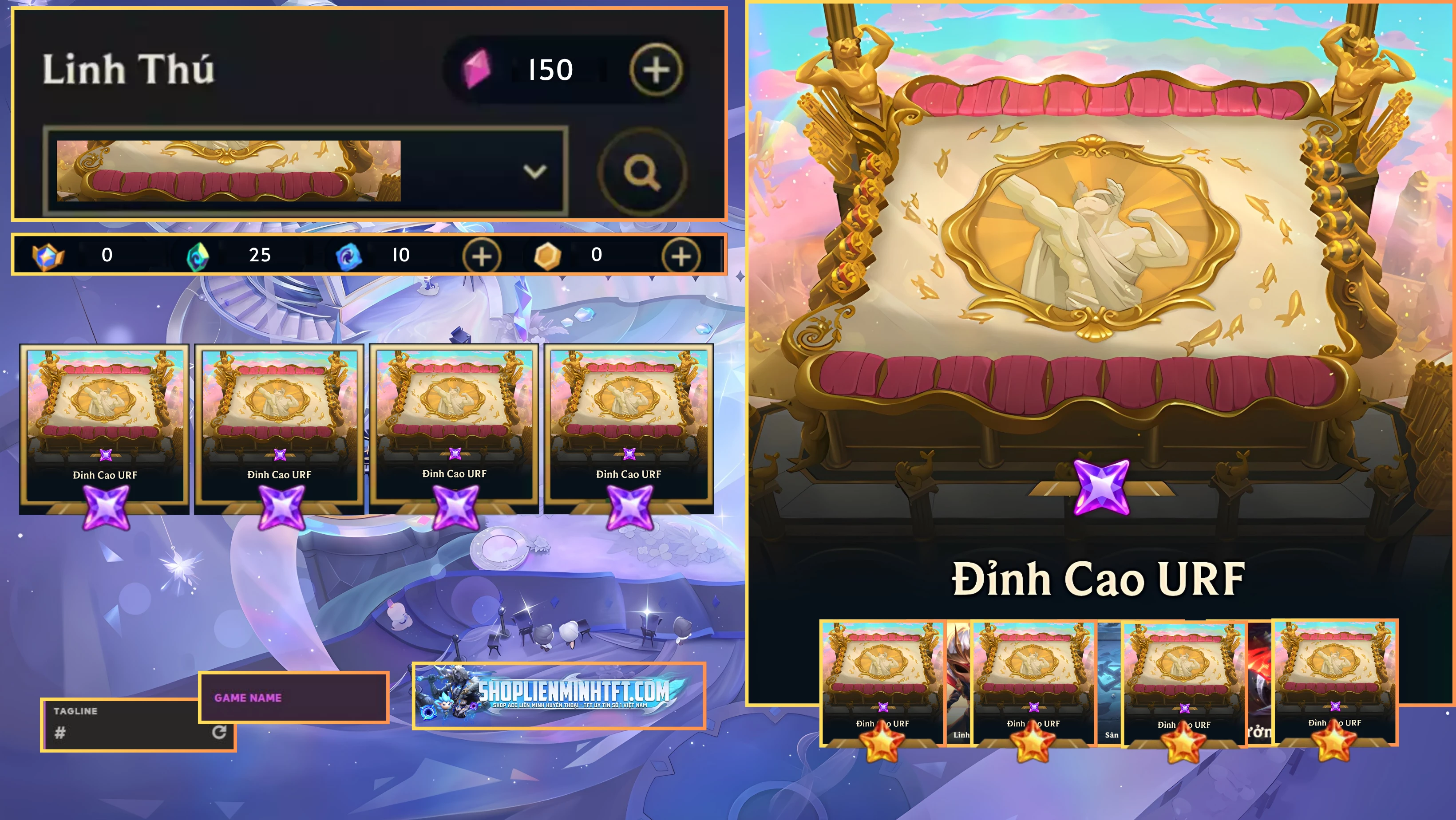 SÀN ĐẤU ĐỈNH CAO URF CLONE